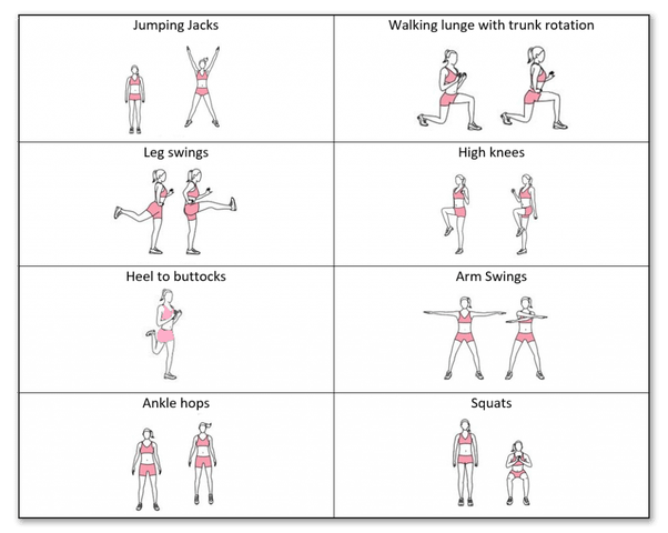 general warm up for runners