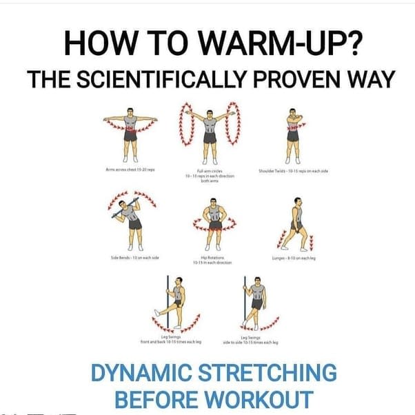 dynamic stretching before running