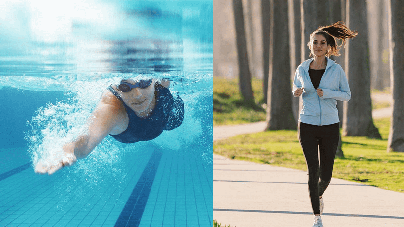 running vs swimming